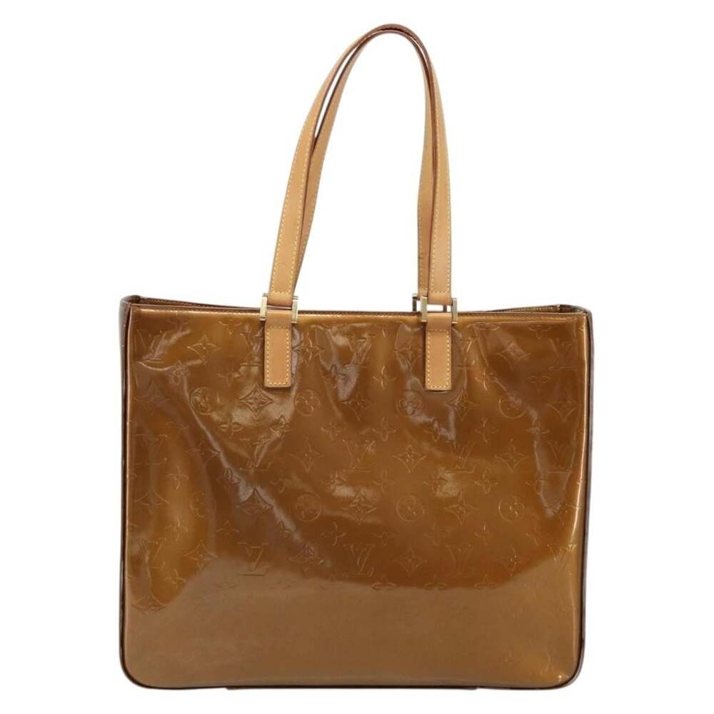 Louis Vuitton Monogram Vernis Columbus Tote Bag Bronze